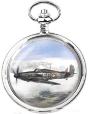 Taschenuhr Herren Retro Mechanisch Handaufzug versilbert 42 mm Hurricane