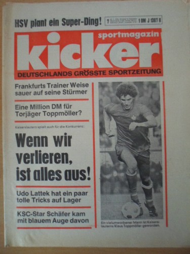 Kicker 1976 klaus - 7,