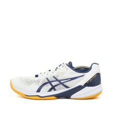 ASICS Herren Sky Elite FF Sneaker Weiß/Blau/Gelb Low-Top Sportschuh EU 44.5