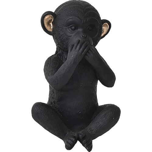 Dekorative figur affen schwarz - figur,