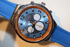 Werbeuhr Watch * Altas for men * Herren Armbanduhr * blaues Armband * unbenutzt