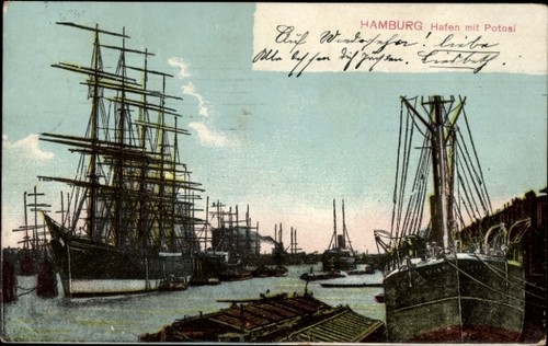 Hamburg hafen mit - hamburg,,