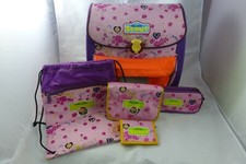 Scout Schulranzen Set 5 teilig Schultasche Rosa Rosen Federmappe, Sportbeutel