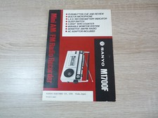 Sanyo M1700F Mini AM/FM Radio Recorder Bedienungsanleitung