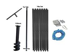 Brunnenbohrer Brunnenbohrgerät Handbohrer Erdlochbohrer 120mm 15m