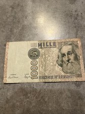 1000 Lire Italien Schein vor
