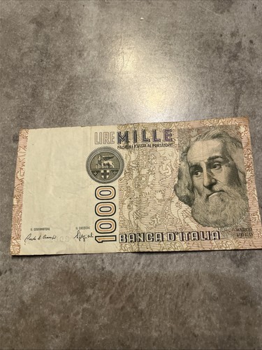1000 lire italien schein vor - lire,