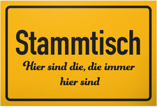 Stammtisch - Schild 30 x 20 cm