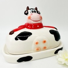 Butterdose "Kuh" glasiert