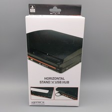 4Gamers Horizontal Stand 'n' USB HUB für Sony PS3 PlayStation 3 USB Standfuß NEU