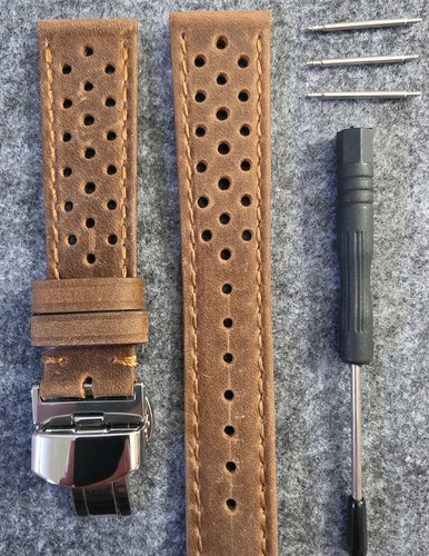 Leder uhrenarmband edelstahl - uhrenarmband,