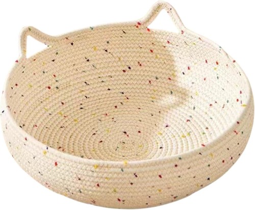 Handgewebtes katzenbett rund - handgewebtes,