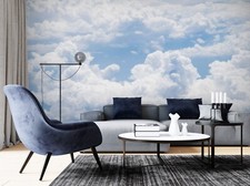 3D Blau Himmel Wolken Q5961