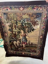 Französischer Wandteppich Alt Antik