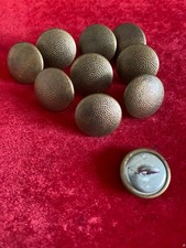 Konvolut Uniformknöpfe-Knöpfe altgold-Polizei-Schulterklappen(10 Stück) ca. 16mm