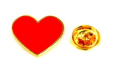 Herz rot Pin Anstecker Herz