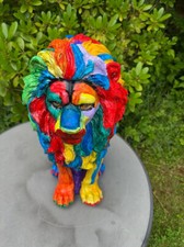 Löwenskulptur aus Gips