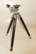 STATIV vintage REVUE Quelle mit Stativplatte Chrom/ schwarz 100cm TRIPOD 1970