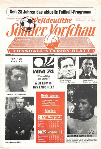 Fussball programmheft 1974 - ,