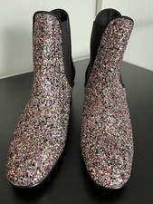 Glitzer Schuhe Stiefeletten