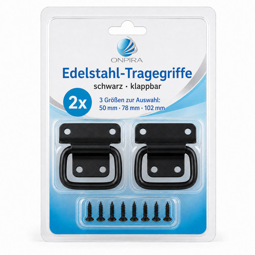 Edelstahl tragegriff - 2x,