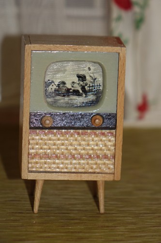 Vintage fernseher holz - ,