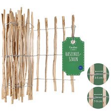 Creative Home Staketenzaun 5 m lang | 35cm - 120cm hoch | Gartenzaun Rasenkante