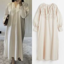 H&M Maxikleid Kleid Stickerei