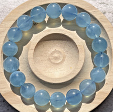 Edles blau Aquamarin Armband