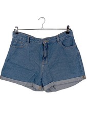 C&A Jeansshorts Damen Kurze Hose Gr. DE 44 blau Casual-Look