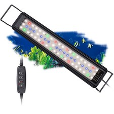 Aquarium LED Beleuchtung, Vollspektrum Aufsatzleuchte Aquarium Lampe mit Time...
