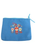 VITO Kosmetiktasche Kinder Blau Super Heroes Tiermotive Casual Kawaii