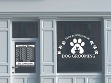 Hundepflege Salon Fenster