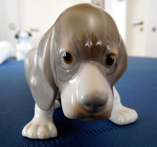 Feine porzellanfigur spaniel - porzellanfigur,,