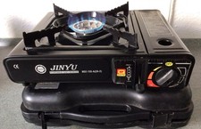 Campinggaskocher, 1flammig mit Koffer, inkl. 8 Butan-Gaskartuschen