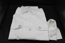 DDR Parade Hemd Diensthemd Hemd weiß Köpfe Silberfarben Gr. 39 L  unbenutzt (02