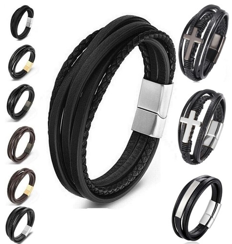 Deluxe leder armband wickel - leder-armband, 6