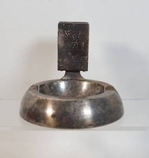 Rarität Art Déco original WMF Aschenbecher mit Zigarettenhalter Nickelsilber NS