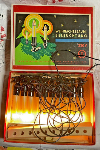 Alte weihnachtsbeleuchtung - alte,