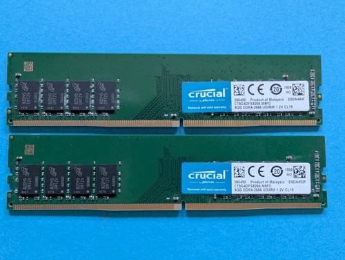 16gb crucial ddr4 2666 - (2x8gb),