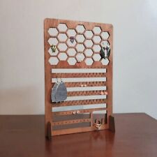 Schmuckorganizer aus Holz Wabe