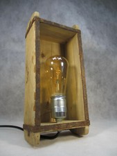 Vintage Tischleuchte shabby chic Tischlampe Industrie Design Lampe Landhaus Stil