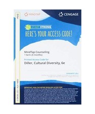 MindTap Counseling, 1 term [6 months] Printed Access Card for Diller's Cultural 