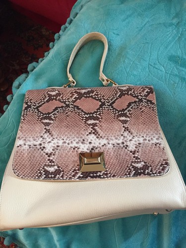 Handtasche beige mit braunem - beige,