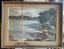 :ÖLGEMÄLDE SEGELSCHIFF ZUM