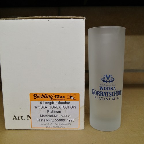 Wodka gorbatschow glas - 6x,