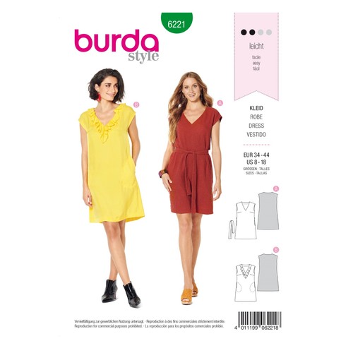 Schnittmuster burda 6221 - burda,