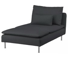 Neu IKEA Soderhamn Abdeckung für Chaiselongue, Fridtuna dunkelgrau 605.189.95