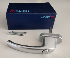 HOPPE Atlanta Fenstergriff mit Druckknopf, 43mm, Aluminium F1 / naturfarbig