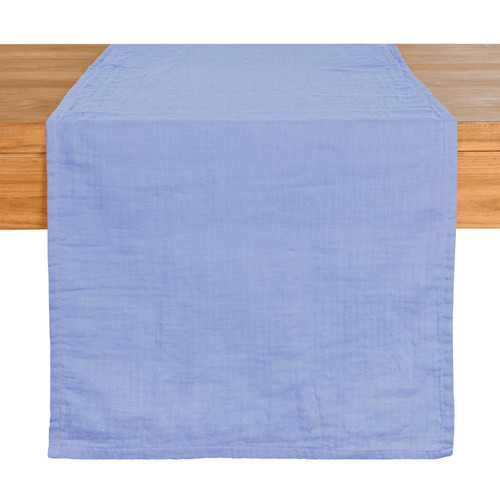 Tischläufer blau musselin - tischläufer,